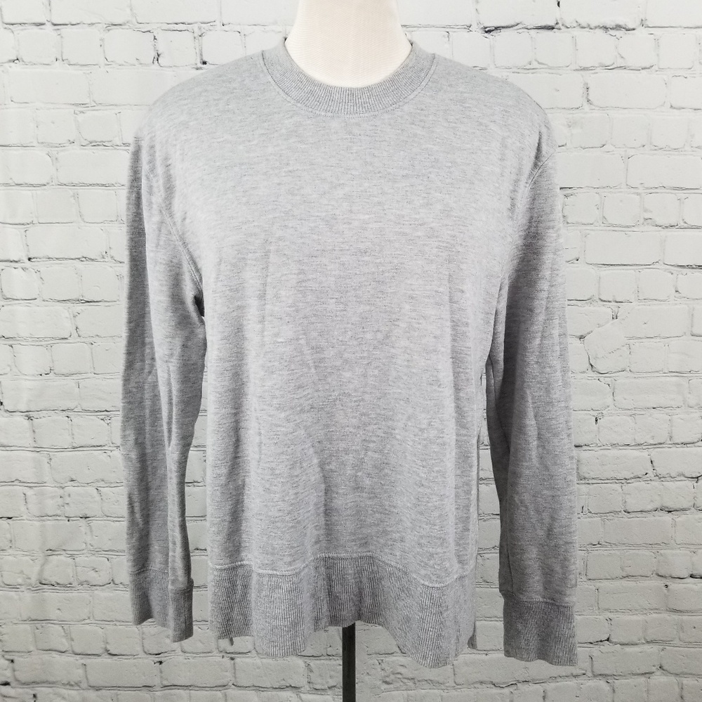 JOYLAB | crewneck long sleeve split hem top